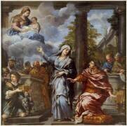 La Sibylle de Tibur annonce à Auguste la naissance du Christ (Pierre de Cortone) - Muzeo.com