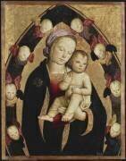 La Vierge et l'Enfant dans une gloire de séraphins (anonyme) - Muzeo.com