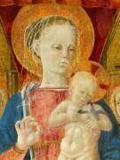 La Vierge et l'Enfant entourés d'anges et deux putti (Giovanni Boccati) - Muzeo.com