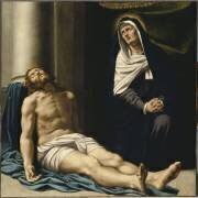 La Vierge pleurant le Christ mort (Bernardino Gatti) - Muzeo.com