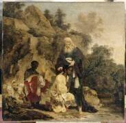 Le Baptême de l'eunuque éthiopien par le diacre Philippe (Herman Nauwincx) - Muzeo.com