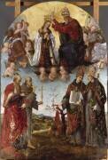 Le Couronnement de la Vierge au milieu d'anges (Filippino Lippi) - Muzeo.com