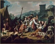 Le Dévouement de Monseigneur de Belzunce durant la peste de Marseille en 1720 (Nicolas André Monsiau) - Muzeo.com