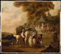 Le Galant cavalier (François Watteau) - Muzeo.com