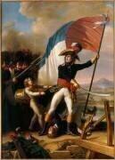 Le Général Augereau conduisant la charge à l'attaque du Pont d'Arcole le 15 novembre 1796 (Charles Thévenin) - Muzeo.com