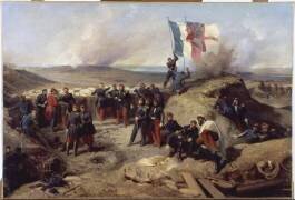Le général Pélissier et son état-major à Sébastopol, 1855 (Henri Félix Emmanuel...) - Muzeo.com