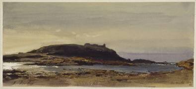 Le Grand Bé à Saint-Malo (Eugène Isabey) - Muzeo.com