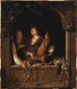 Le marchand de gibier (Willem van Mieris) - Muzeo.com