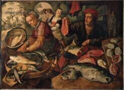 Le marché aux poissons (Joachim Bueckelaer) - Muzeo.com