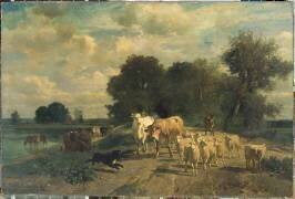 Le retour à la ferme (Constant Troyon) - Muzeo.com