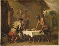 Le Satyre et le Paysan, Fable d'Esope (Sebastiano Ricci) - Muzeo.com