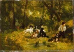 Le Valet de chiens (Narcisse Diaz de la Pena) - Muzeo.com