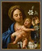 L'Enfant Jésus désignant à la Vierge les fleurs de la Passion (Francesco Trevisani) - Muzeo.com