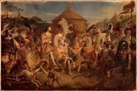 L'Entrevue du camp du Drap d'Or le 7 juin 1520 (Auguste-Hyacinthe Debay) - Muzeo.com