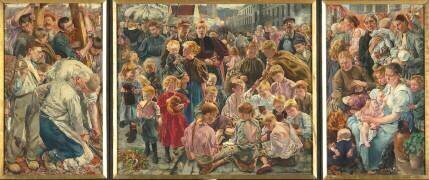 Les âges de l'ouvrier, triptyque (Léon Frédéric) - Muzeo.com