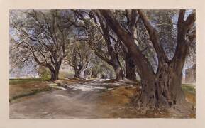 Les Oliviers à Antibes (Jean-Louis-Ernest Meissonier) - Muzeo.com