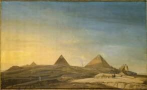 Les pyramides de Memphis, le Sphinx, au soleil couchant (Charles-Louis Balzac) - Muzeo.com