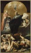 L'Immaculée Conception avec saint Anselme et saint Martin (Giuseppe Maria Crespi) - Muzeo.com