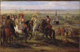 Louis XIV au siège de Lille en août 1667 : le roi donnant ses ordres en vue du prieuré de Fives (Adam Frans van der Meulen) - Muzeo.com