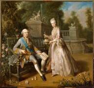Louis-Jean-Marie de Bourbon, duc de Penthièvre (1725-1793) et sa fille, Louise-Adelaïde (Jean-Baptiste Charpentier le...) - Muzeo.com
