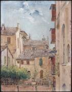 Maisons et terrasses garnies de verdure (Maurice Ramart) - Muzeo.com