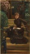 Mère et enfant assis sur le perron d'une maison de campagne (James Tissot) - Muzeo.com