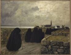 Messe basse en hiver (Bretagne) (Charles Cottet) - Muzeo.com