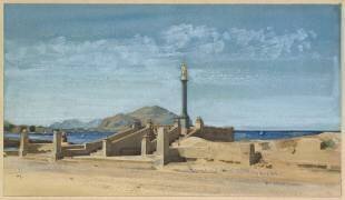 monument avec Vierge à l'Enfant élevé en bord de la mer (Constant Moyaux) - Muzeo.com