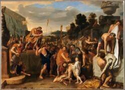 Mucius Scaevola devant Porsenna (Charles Le Brun) - Muzeo.com