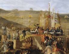 Napoléon Ier distribue les croix de la légion d'honneur au camp de Boulogne le 16 août 1804 (Philippe Auguste Hennequin) - Muzeo.com
