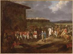 Napoléon Ier se faisant présenter à Astorga des prisonniers anglais (Hippolyte Lecomte) - Muzeo.com