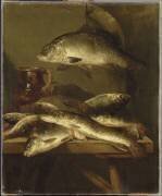 Nature morte à la carpe (Abraham van Beyeren) - Muzeo.com