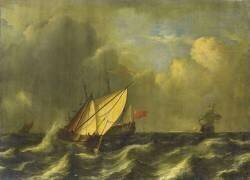 Navire dans la tempête (Aernout Smit) - Muzeo.com