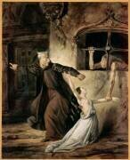 Notre Dame de Paris. La Sachette défendant la Esmeralda (livre XI, ch.I) (Louis Boulanger) - Muzeo.com