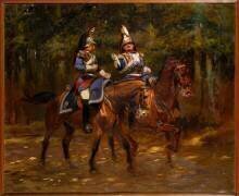 Officiers du 2e régiment de cuirassiers de la Garde Impériale, Second Empire (Edouard Detaille) - Muzeo.com