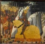 Panneau de cassone : le cheval de Troie (Lo Scheggia) - Muzeo.com