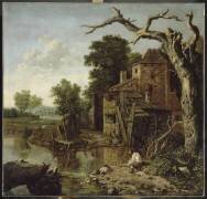 Paysage à la mare (Jan Wijnants) - Muzeo.com