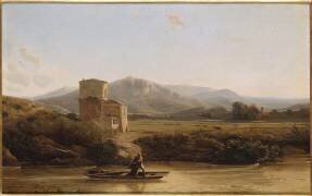 Paysage italien, bords du Tibre (Félix Thomas) - Muzeo.com