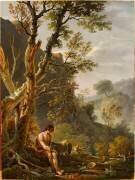 Paysage vallonné avec Saint Jean-Baptiste et l'agneau (Jean-Antoine Constantin) - Muzeo.com