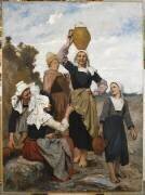 Paysannes à la fontaine (François Albert Delobbe) - Muzeo.com