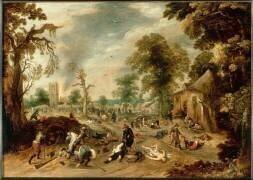 Pillage d'un village (Sébastien Vrancx) - Muzeo.com