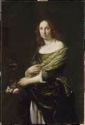Portrait de femme dit jadis Portrait de madame de Longueville (anonyme) - Muzeo.com