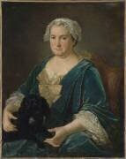 Portrait de femme tenant un chien sur ses genoux (Joseph Duplessis) - Muzeo.com
