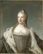 Portrait de Marie-Josèphe de Saxe, dauphine de France en 1747 (1731-1767) (Jean-Marc Nattier (d'après)) - Muzeo.com