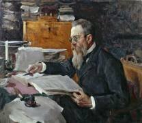Portrait de Nikolai Andreyevich Rimsky-Korsakov (Valentin Serov) - Muzeo.com