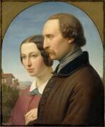 Portrait d'un couple (Franz Ittenbach) - Muzeo.com