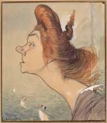 Portrait-charge d'Yvette Guilbert (1867-1944) (Charles Léandre) - Muzeo.com