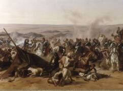 Prise de la Smala d'Abd-el-Kader par le duc d'Aumale à Taguin, le 16 mai 1843 (Horace Vernet) - Muzeo.com