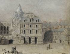 Proposition pour le Grand Projet de reconstruction du château de Versailles, côté des cours d’entrée (Jean François Heurtier) - Muzeo.com