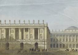 Proposition pour le Grand Projet de reconstruction du château de Versailles,côté des cours d’entrées (Alexandre Dufour) - Muzeo.com